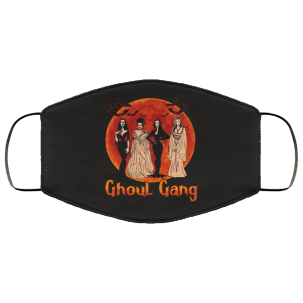 Ghoul Gang Halloween Squad Goals Elvira Morticia Face Mask