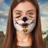 Fashion Blue And Gold Cool Halloween Face Mask