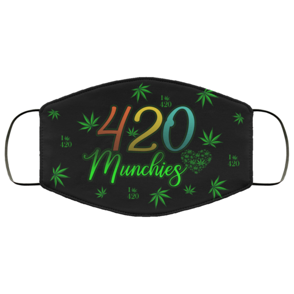 420 Munchies Weed Cannabis Face Mask