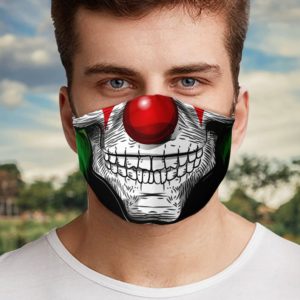 Clown Skull Halloween Face Mask