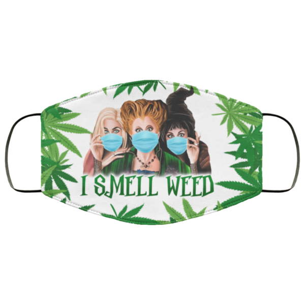 420 Hocus Pocus I Smell Weed Face Mask
