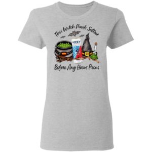 Vizzy Blueberry Pomegranate This Witch Needs Seltzer Before Any Hocus Pocus Halloween T-Shirt