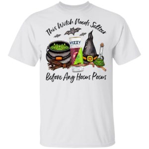 Vizzy Black Cherry Lime This Witch Needs Seltzer Before Any Hocus Pocus Halloween T-Shirt