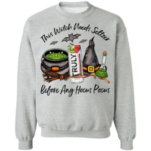 Truly Waterlemon Kiwi This Witch Needs Seltzer Before Any Hocus Pocus Halloween T-Shirt