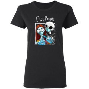 Jack and Sally Wearing Facemask Hand sanitizer T-Shirt