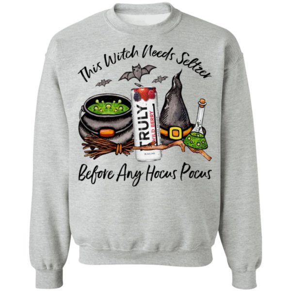 Truly Wild Berry This Witch Needs Seltzer Before Any Hocus Pocus Halloween T-Shirt