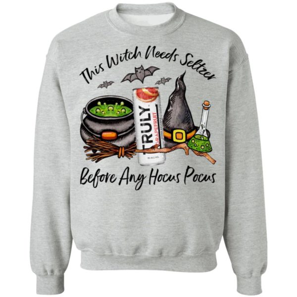 Truly Grapefruit This Witch Needs Seltzer Before Any Hocus Pocus Halloween T-Shirt