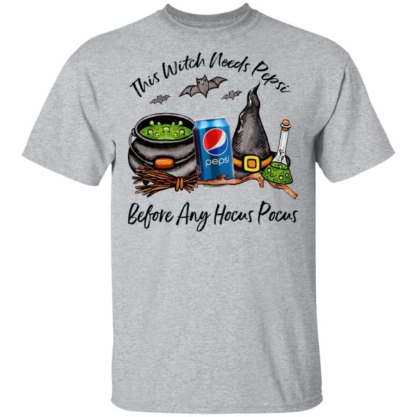 This Witch Needs Pepsi Before Any Hocus Pocus Halloween T-Shirt