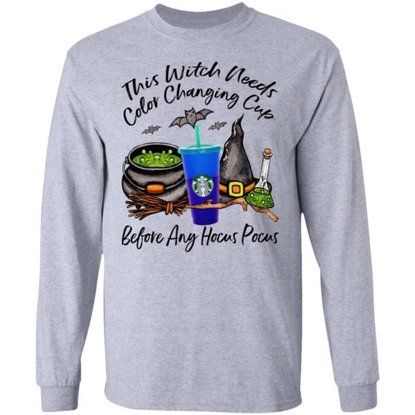 Starbucks This Witch Needs Color Changing Cobalt Before Any Hocus Pocus Halloween T-Shirt
