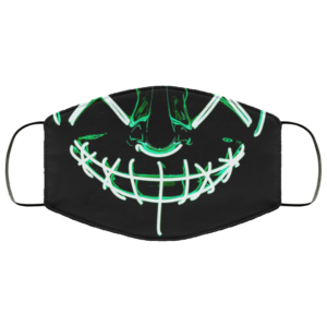 Green Anroll Halloween LED Light Up Face Mask