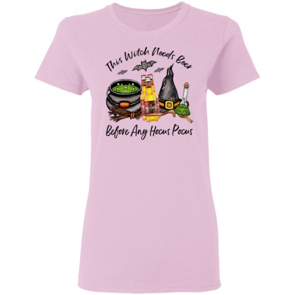 Redd_s Apple Ale Bottle This Witch Needs Beer Before Any Hocus Pocus Halloween T-Shirt