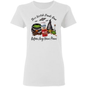 Modelo Chelada Can This Witch Needs Beer Before Any Hocus Pocus Halloween T-Shirt