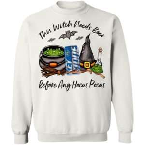 Keystone This Witch Needs Beer Before Any Hocus Pocus Halloween T-Shirt