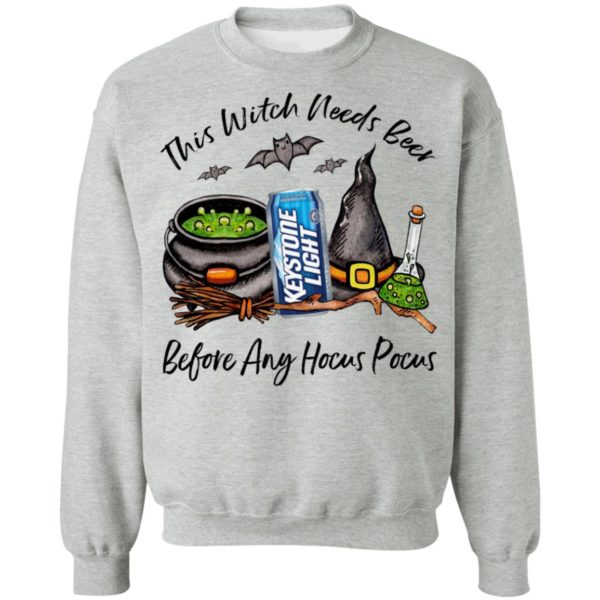 Keystone Light This Witch Needs Beer Before Any Hocus Pocus Halloween T-Shirt