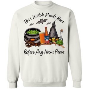 Fat Tire This Witch Needs Beer Before Any Hocus Pocus Halloween T-Shirt