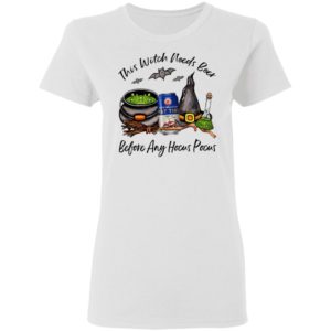 Fat Tire Amber Ale This Witch Needs Beer Before Any Hocus Pocus Halloween T-Shirt