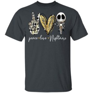 Peace Love Nightmare Jack Skellington T-Shirt