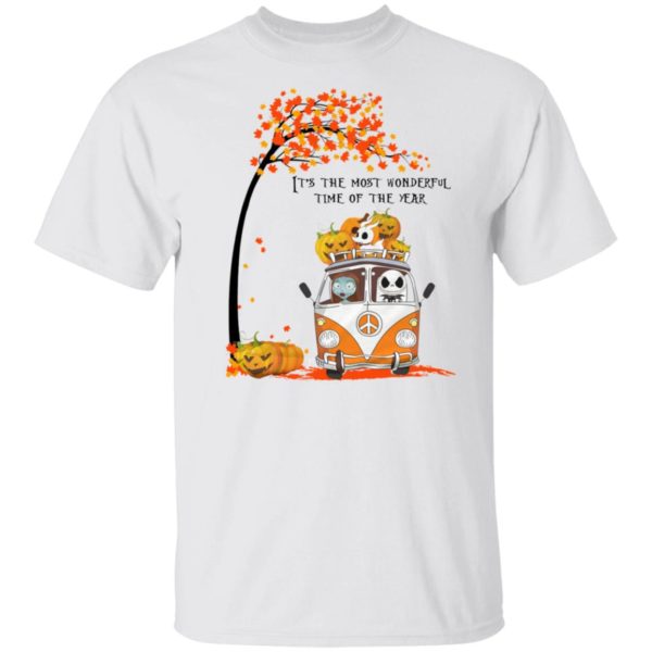 Jack Skellington Sally And Zero It’s The Most Wonderful Time Of The Year T-Shirt