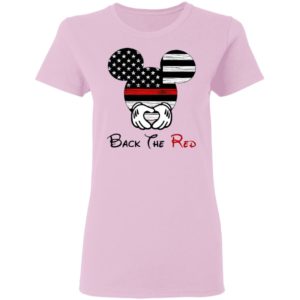 Mickey Mouse Back The Red American Flag T-Shirt