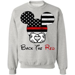 Mickey Mouse Back The Red American Flag T-Shirt