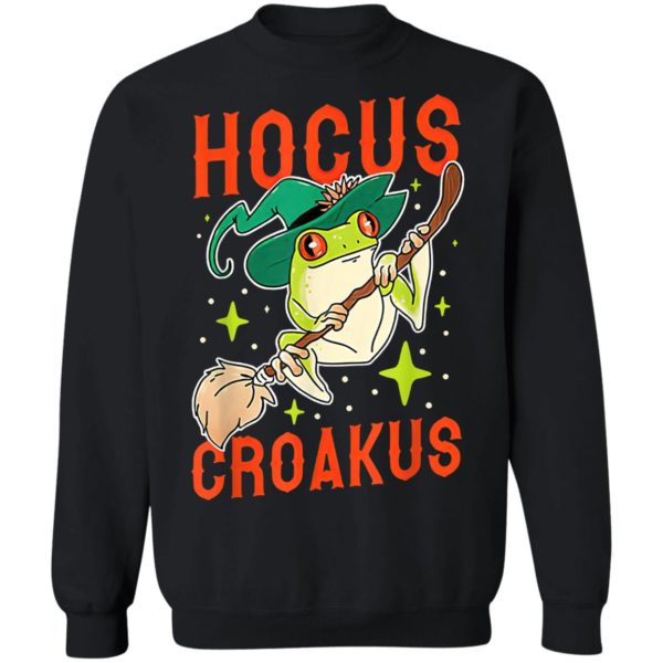Hocus Croakus Frog Witch Halloween T-Shirt