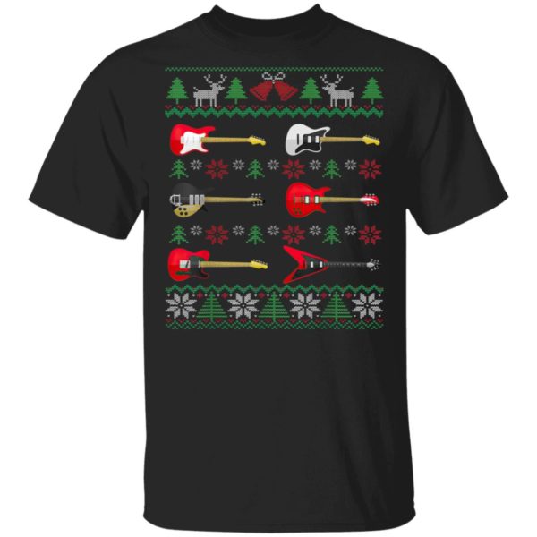 Guitar Ugly Christmas Guitarist T-Shirt
