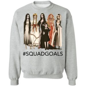 Halloween Squad Goals Samara, Annabelle, Morticia T-Shirt, LS, Hoodie