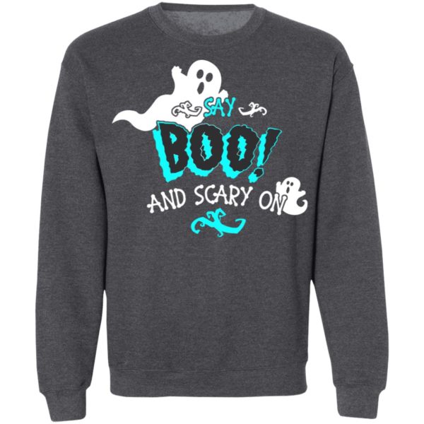 Halloween Say Boo And Scary On Shirt