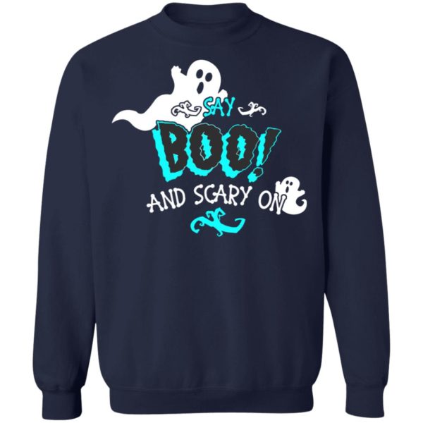 Halloween Say Boo And Scary On Shirt