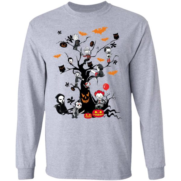 Gather Around The Living Halloween Tree Horror Killers T-Shirt