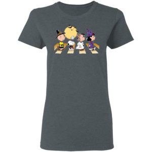 Halloween Charlie Snoopy Linus Lucy Abbey Road Walk T-Shirt