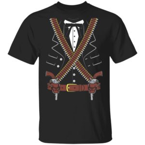 Gunslinger Sheriff With Two Guns Halloween Costume Shirt
