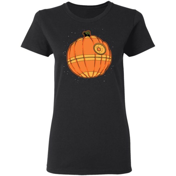 Halloween Death Star Pumpkin Star Wars T-Shirt