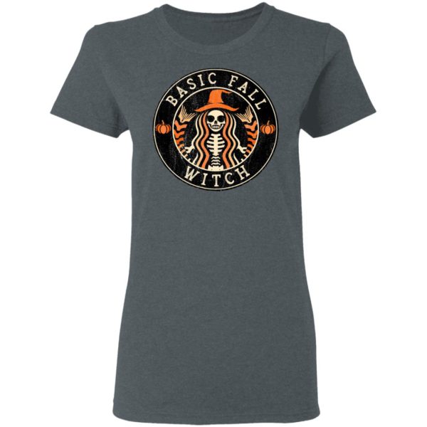 Halloween Basic Fall Witch Starbucks T-Shirt