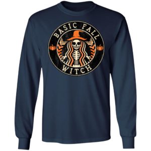 Halloween Basic Fall Witch Starbucks T-Shirt