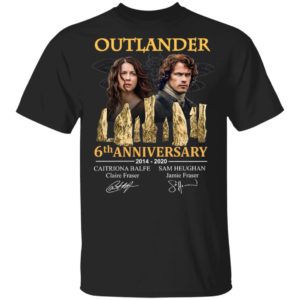 Outlander 5th Anniversary 2014 2020 Signatures T-Shirt