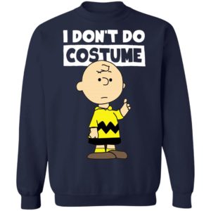 Peanuts Charlie Brown I Dont Do Costume Halloween T-Shirt