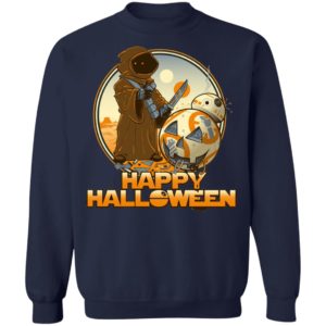 Happy Halloween Jawa Pumpkin Carved BB-8 Star Wars T-Shirt
