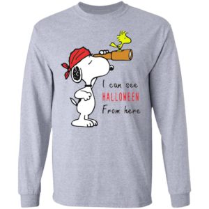 Snoopy And Woodstock I Can See Halloween From Here T-Shirt