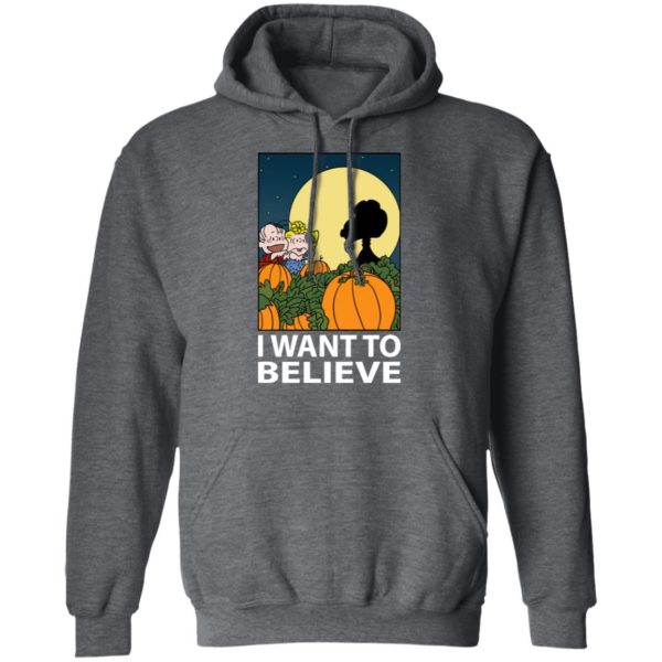 The Great Pumpkin I Want To Believe Halloween Snoopy T-Shirt