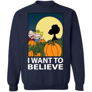 The Great Pumpkin I Want To Believe Halloween Snoopy T-Shirt