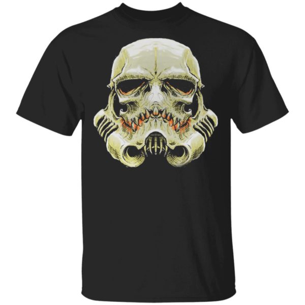 Stormtrooper Skull Face Horror Halloween T-Shirt
