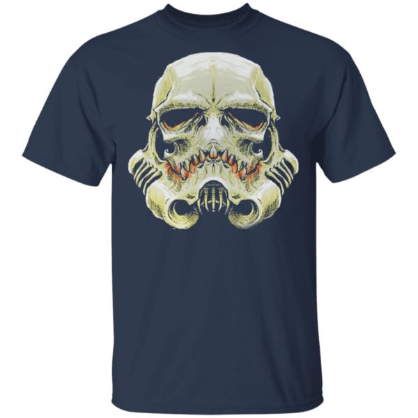 Stormtrooper Skull Face Horror Halloween T-Shirt