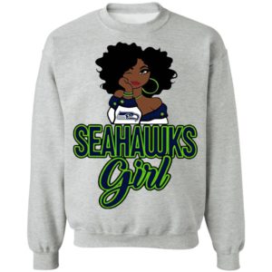 Black Girl Seattle Seahawks Shirt