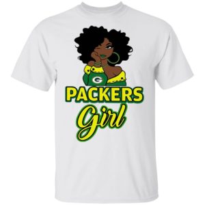 Black Girl Green Bay Packer Shirt