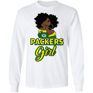 Black Girl Green Bay Packer Shirt