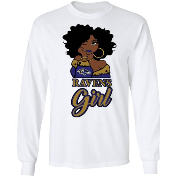 Black Girl Baltimore Ravens Shirt