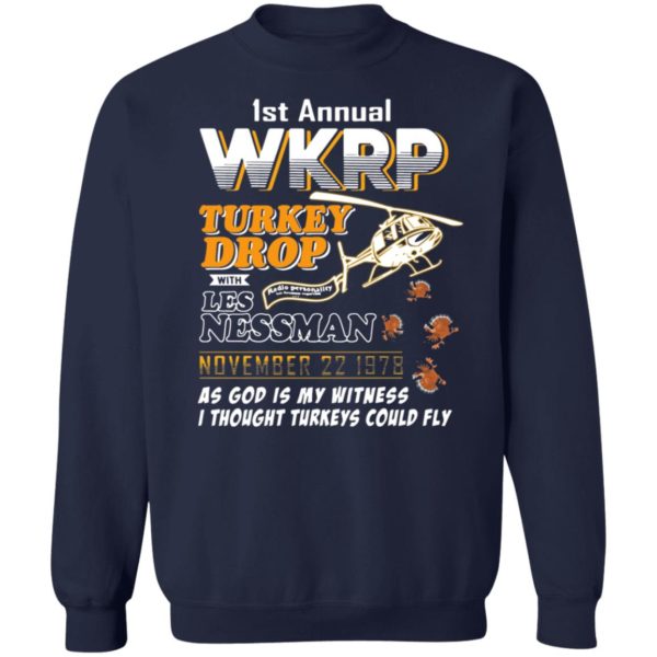 1St Annual Wkrp Turkey Drop With Les Nessman November 22 1978 T-shirt
