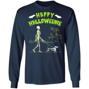 Skeleton Happy Halloween Dog T-Shirt
