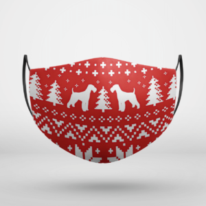 Airedale Terrier Ugly Christmas Face Mask
